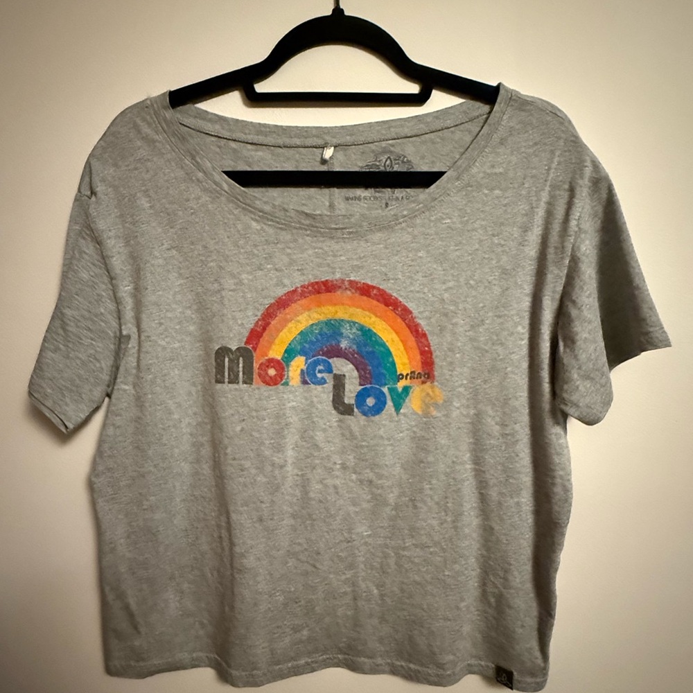 Prana Heather Gray Logo Tee